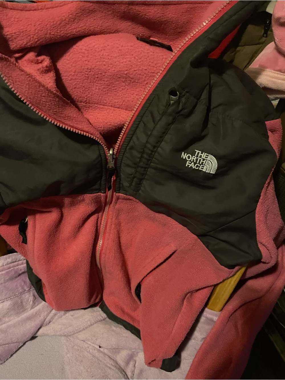 The North Face Pink and Black -Fleece Jacket